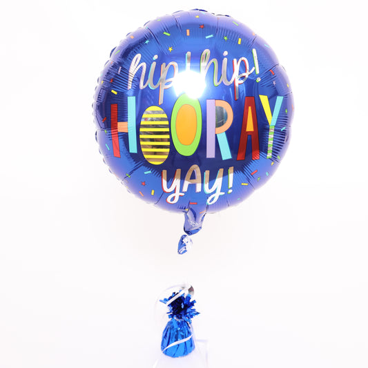 Hooray Round Balloon, 18in